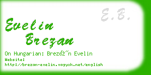 evelin brezan business card